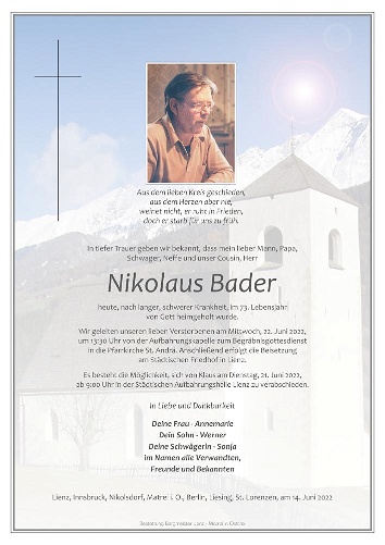 Nikolaus Bader
